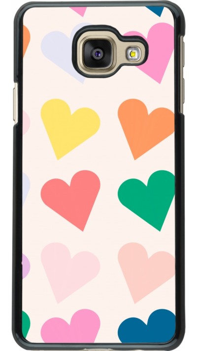Coque Samsung Galaxy A3 (2016) - Valentine 2023 colorful hearts
