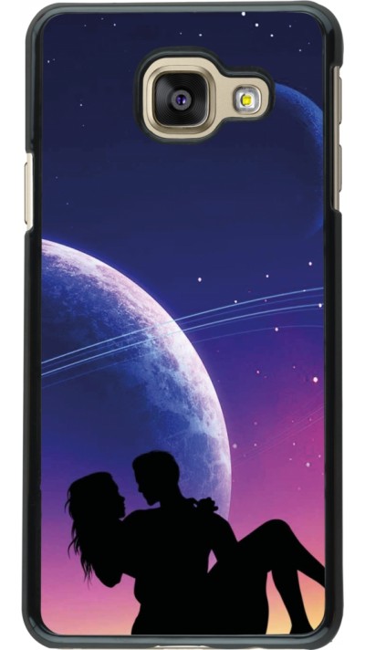 Coque Samsung Galaxy A3 (2016) - Valentine 2023 couple love to the moon