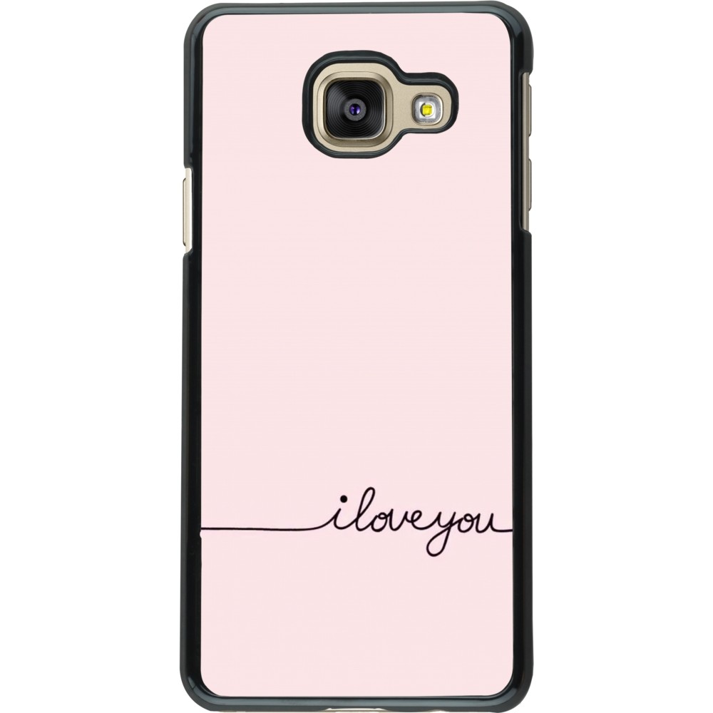 Samsung Galaxy A3 (2016) Case Hülle - Valentine 2023 i love you writing