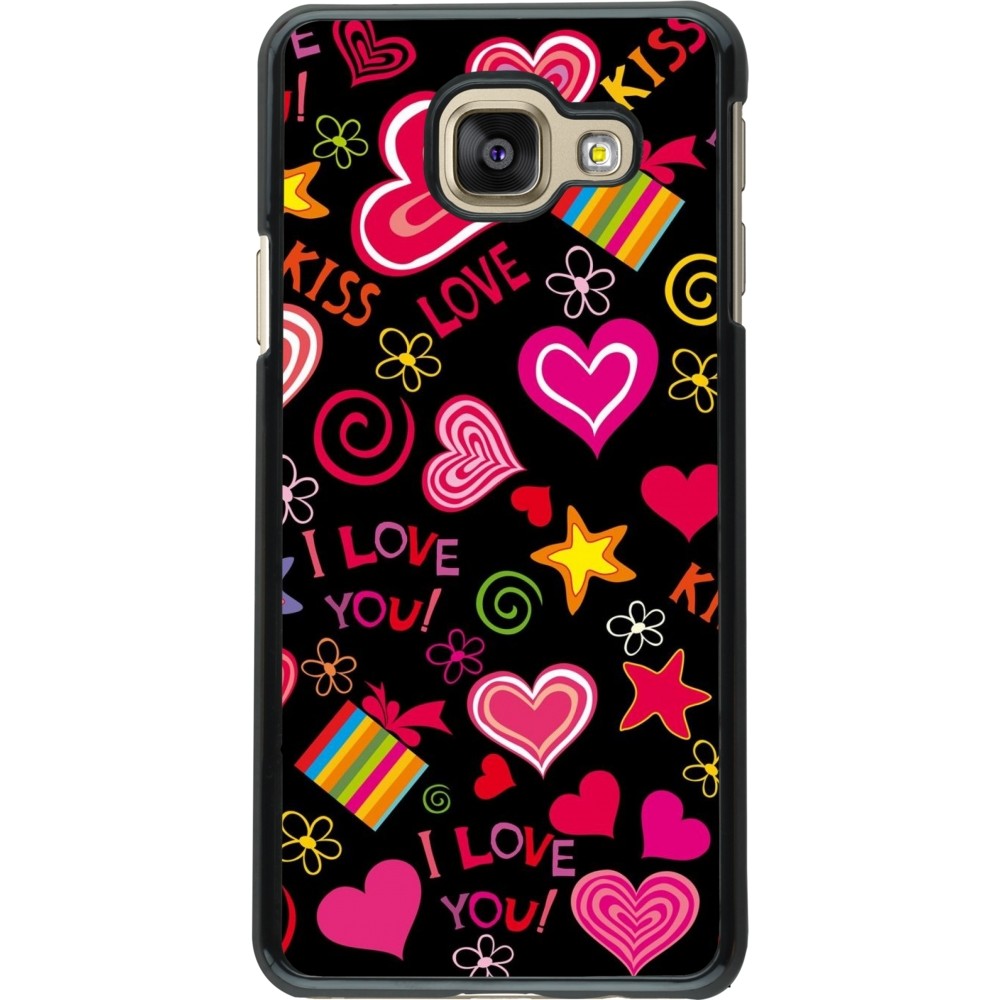 Samsung Galaxy A3 (2016) Case Hülle - Valentine 2023 love symbols