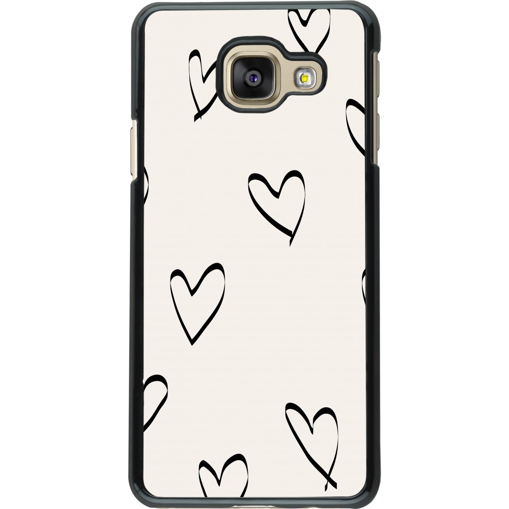 Coque Samsung Galaxy A3 (2016) - Valentine 2023 minimalist hearts