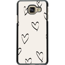 Coque Samsung Galaxy A3 (2016) - Valentine 2023 minimalist hearts