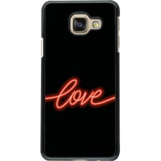 Samsung Galaxy A3 (2016) Case Hülle - Valentine 2023 neon love