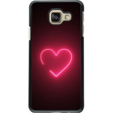 Samsung Galaxy A3 (2016) Case Hülle - Valentine 2023 single neon heart