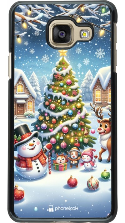 Coque Samsung Galaxy A3 (2016) - Noël 2023 bonhomme de neige et sapin