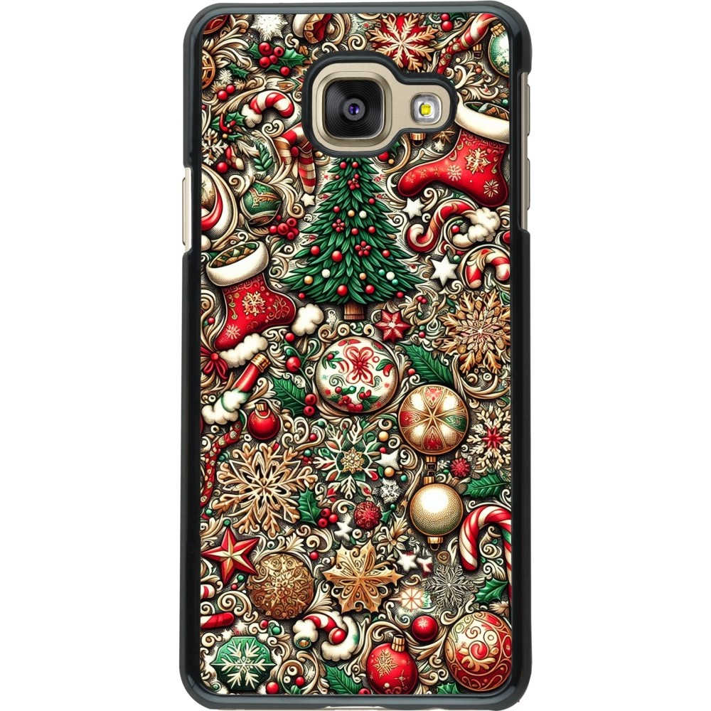 Samsung Galaxy A3 (2016) Case Hülle - Weihnachten 2023 Mikromuster