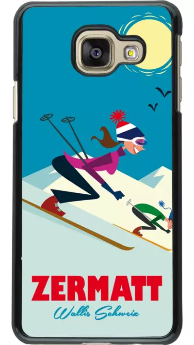 Samsung Galaxy A3 (2016) Case Hülle - Zermatt Ski Downhill