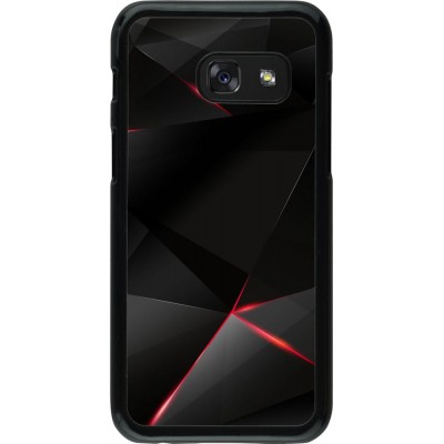 Hülle Samsung Galaxy A3 (2017) - Black Red Lines