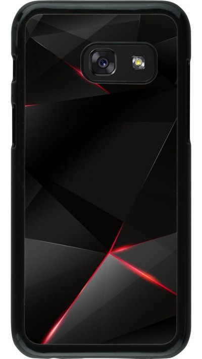 Hülle Samsung Galaxy A3 (2017) - Black Red Lines