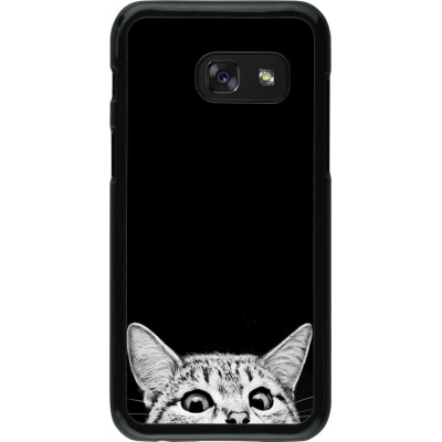 Hülle Samsung Galaxy A3 (2017) - Cat Looking Up Black