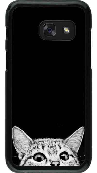 Coque Samsung Galaxy A3 (2017) - Cat Looking Up Black
