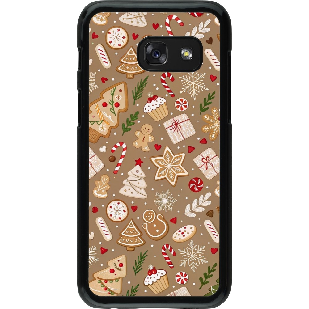 Coque Samsung Galaxy A3 (2017) - Christmas 25 Pattern Ginger Cookie