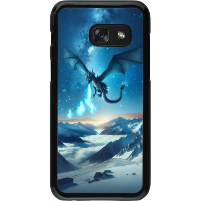 Coque Samsung Galaxy A3 (2017) - Dragon nocturne montagne