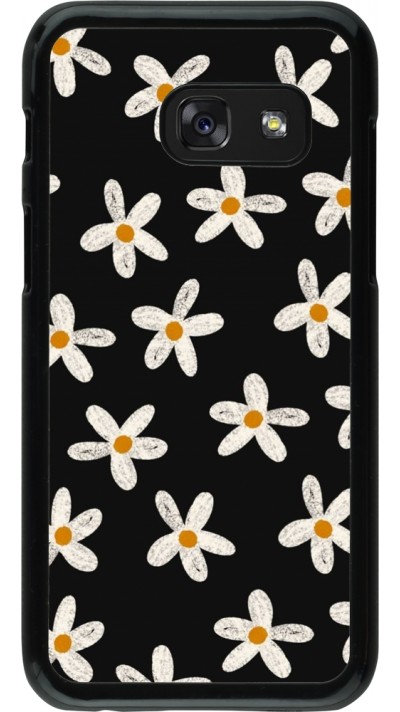 Samsung Galaxy A3 (2017) Case Hülle - Easter 2024 white on black flower