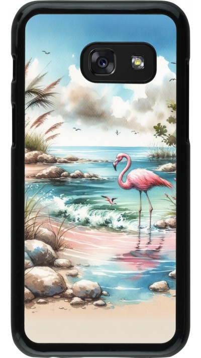 Samsung Galaxy A3 (2017) Case Hülle - Flamingo Aquarell