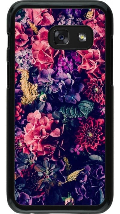 Hülle Samsung Galaxy A3 (2017) - Flowers Dark