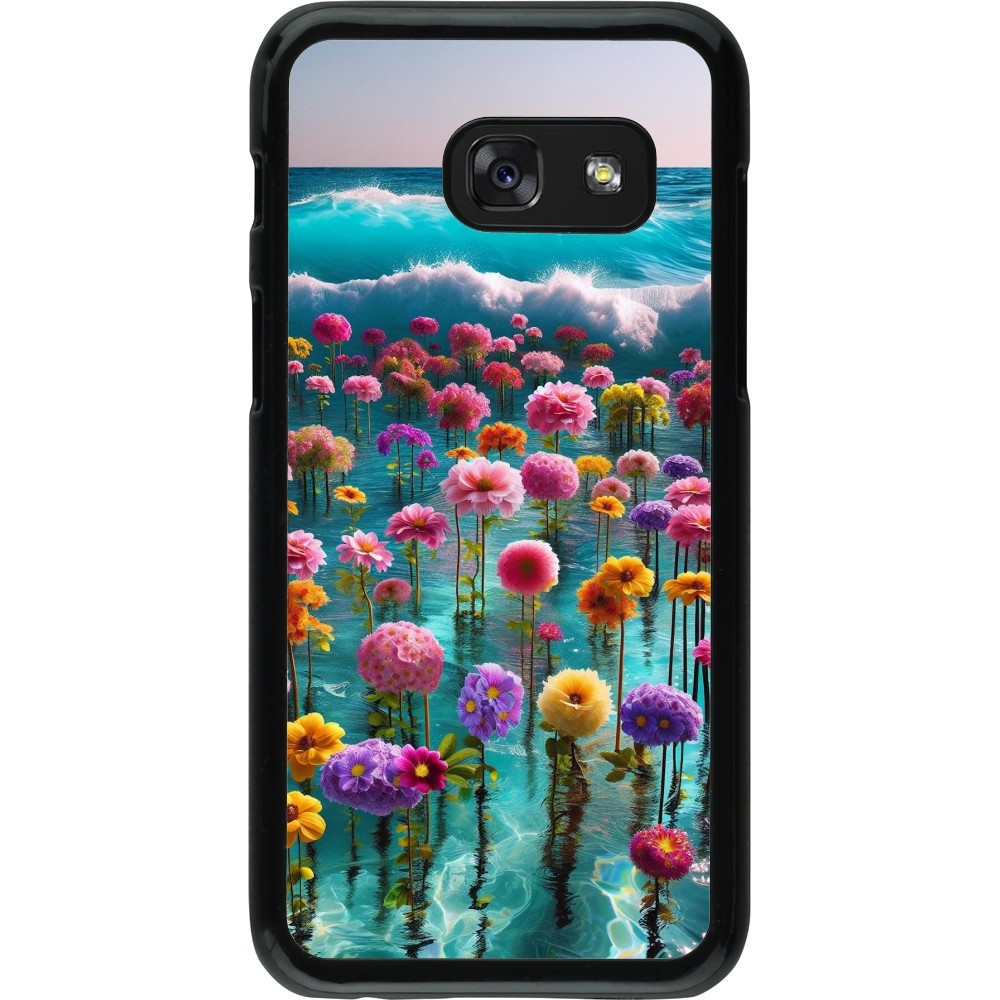 Samsung Galaxy A3 (2017) Case Hülle - Blumenmeer Wellen