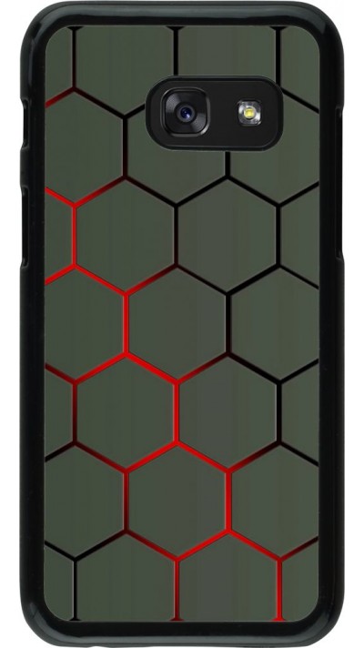 Hülle Samsung Galaxy A3 (2017) - Geometric Line red