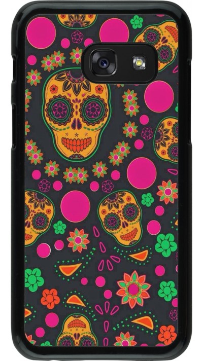 Samsung Galaxy A3 (2017) Case Hülle - Halloween 22 colorful mexican skulls