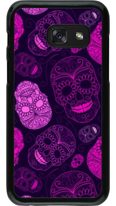 Samsung Galaxy A3 (2017) Case Hülle - Halloween 2023 pink skulls