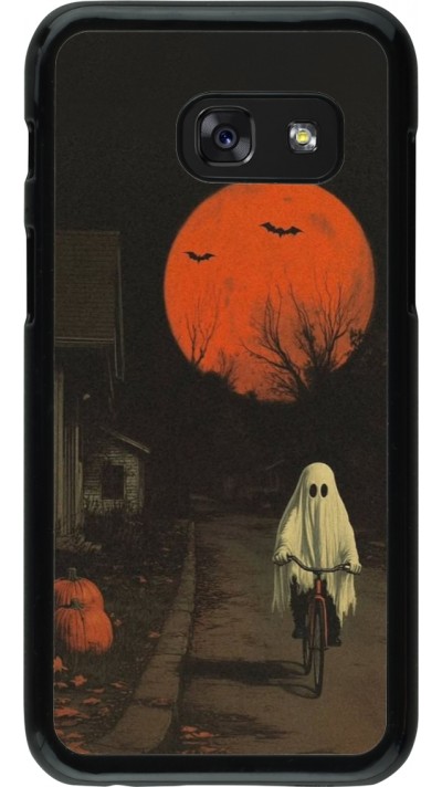 Coque Samsung Galaxy A3 (2017) - Halloween 2025 Ghost on a bicycle Coque Samsung Galaxy A3 (2017) - Halloween 2025 Ghost on a bicycle