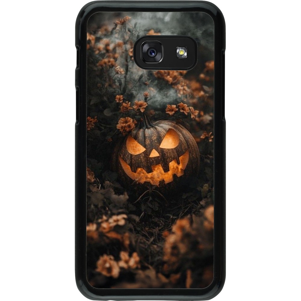 Coque Samsung Galaxy A3 (2017) - Halloween 2025 Pumpkin with flowers