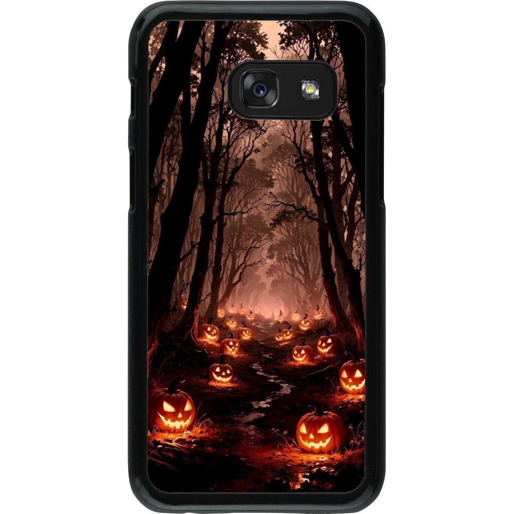 Coque Samsung Galaxy A3 (2017) - Halloween 2025 Road of Terrifying Pumpkins