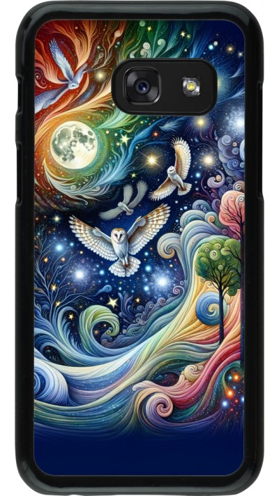 Coque Samsung Galaxy A3 (2017) - hibou volant floral
