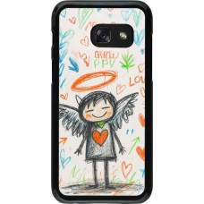 Samsung Galaxy A3 (2017) Case Hülle - Little Angel Sketch Love