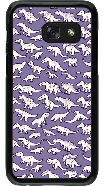 Samsung Galaxy A3 (2017) Case Hülle - Mini-Dino-Muster violett