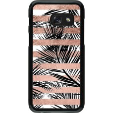 Coque Samsung Galaxy A3 (2017) - Palm trees gold stripes