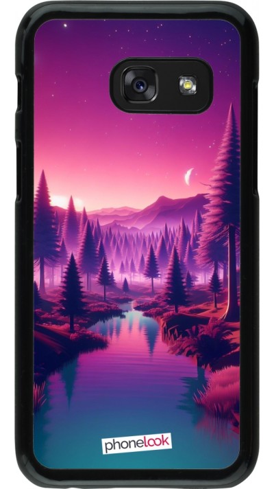 Samsung Galaxy A3 (2017) Case Hülle - Lila-rosa Landschaft