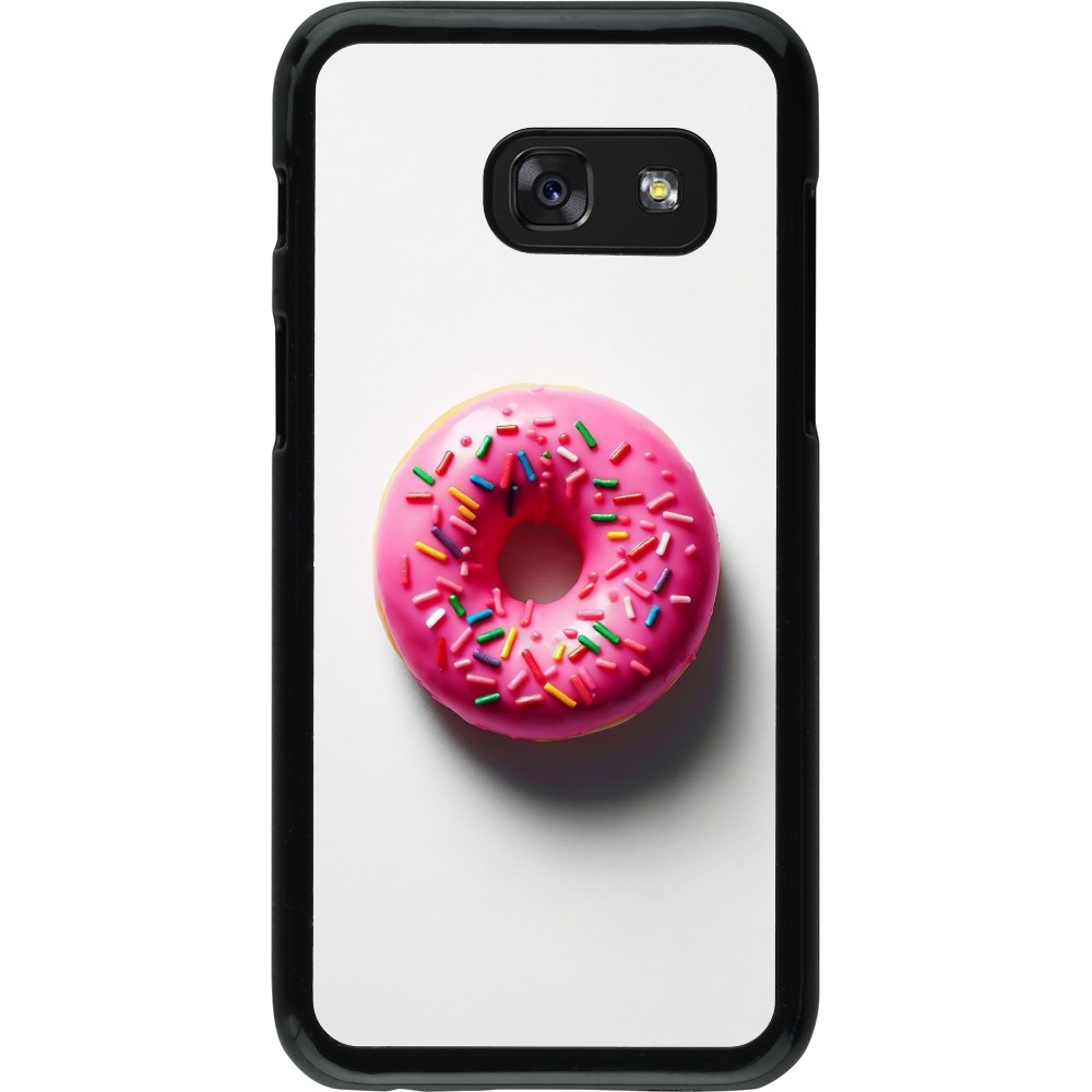 Samsung Galaxy A3 (2017) Case Hülle - Weisser Hintergrund, pinker Donut