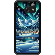 Coque Samsung Galaxy A3 (2017) - Snowy Mountain Village Lake night