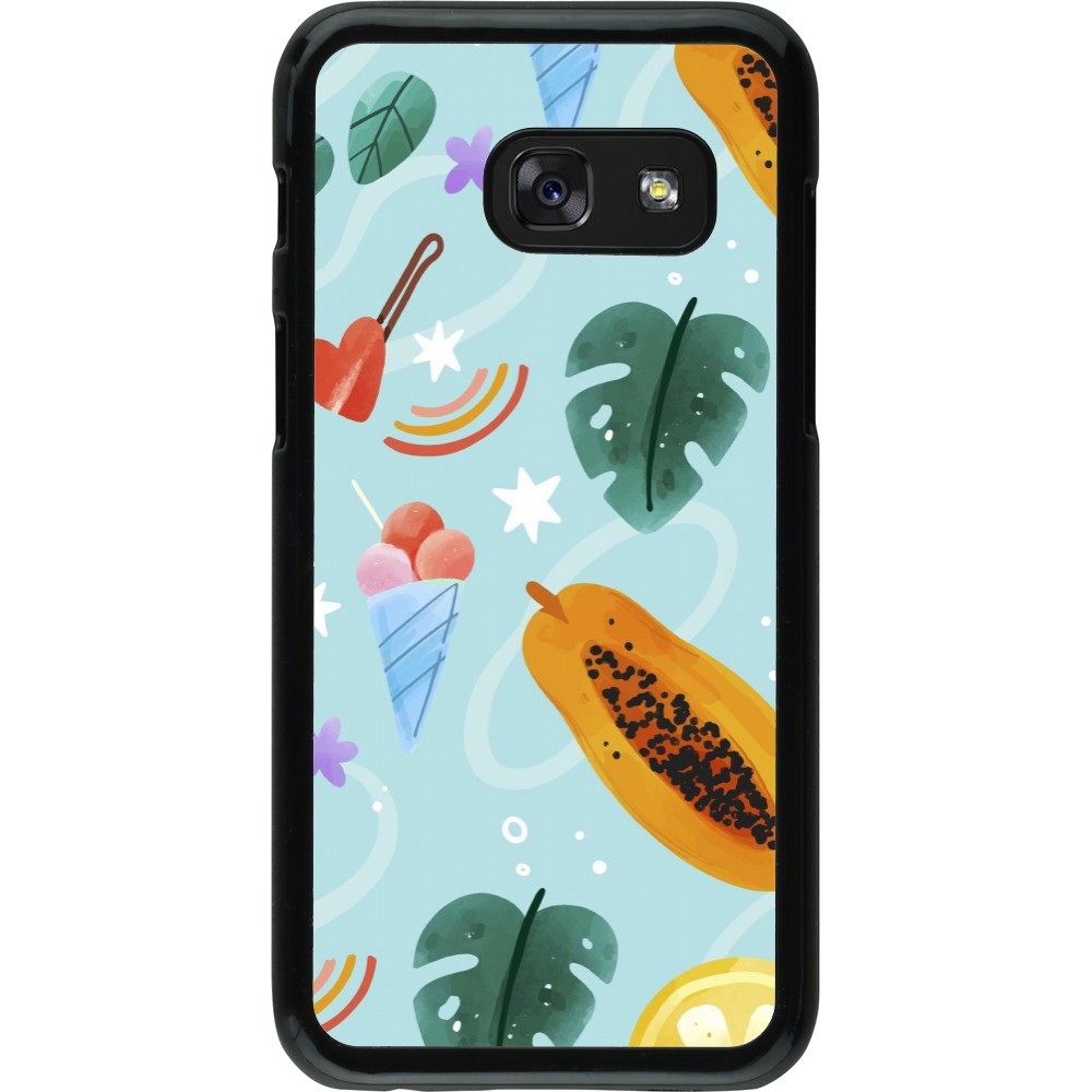 Samsung Galaxy A3 (2017) Case Hülle - Summer 2025 Pattern papaya