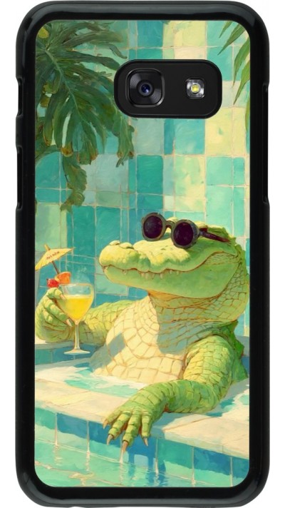 Coque Samsung Galaxy A3 (2017) - Crocodile in the swimming pool Summer 2026