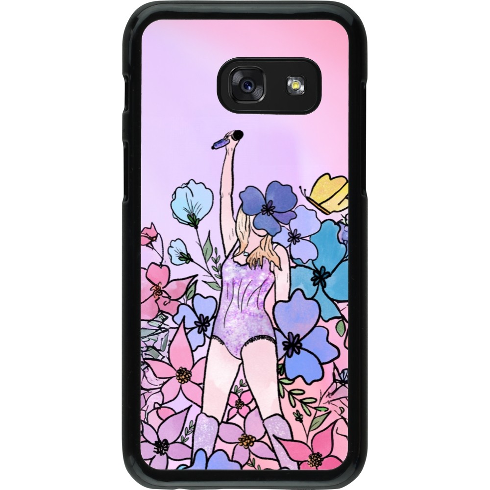 Samsung Galaxy A3 (2017) Case Hülle - Taylor Swift Sketch - Pink