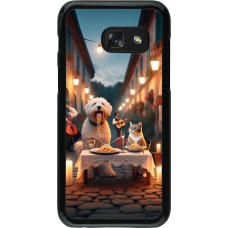 Coque Samsung Galaxy A3 (2017) - Valentine 2024 Dog & Cat Candlelight