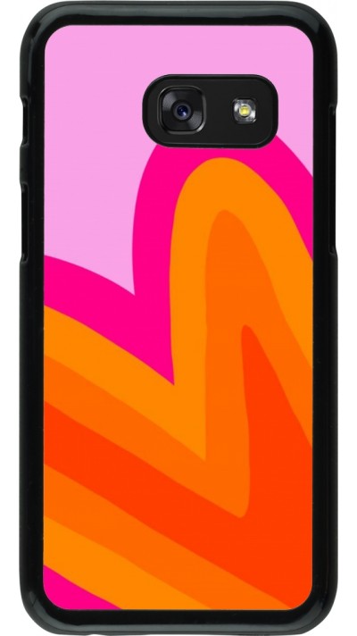 Coque Samsung Galaxy A3 (2017) - Valentine 2024 heart gradient