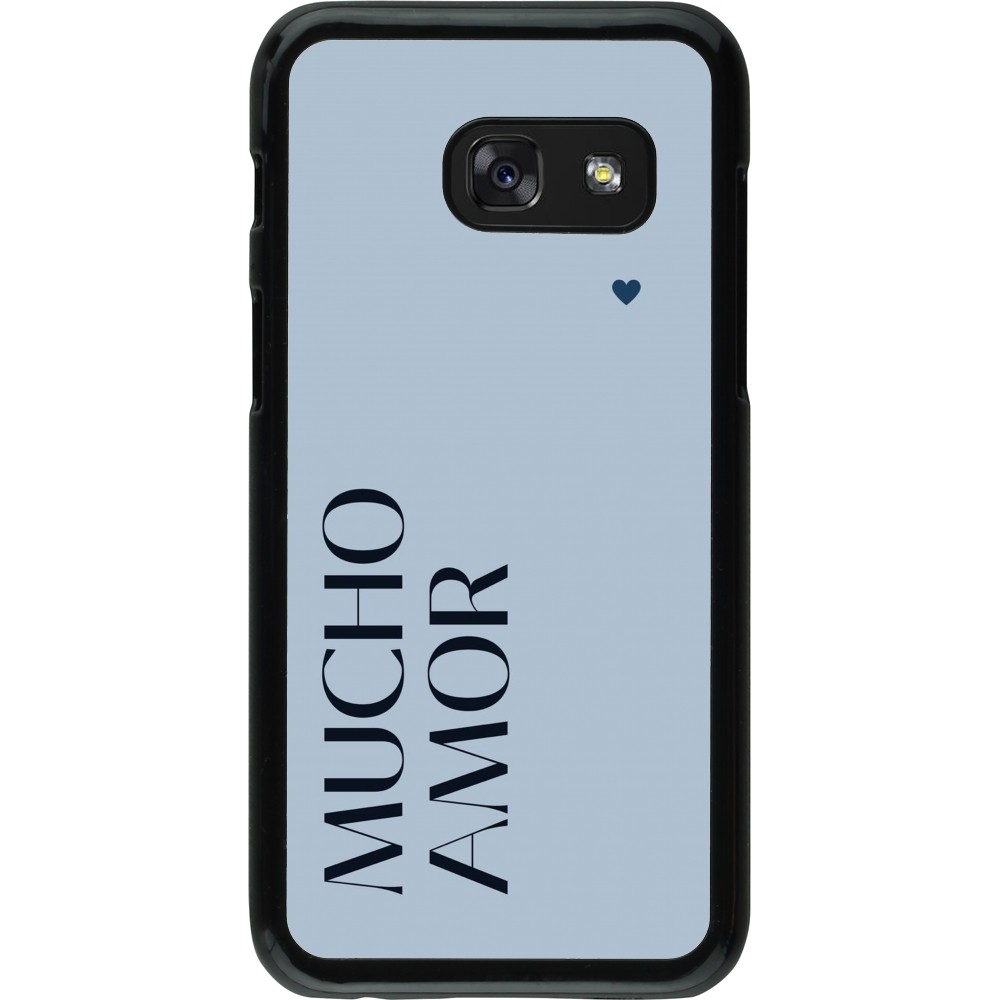 Coque Samsung Galaxy A3 (2017) - Valentine 2024 mucho amor azul