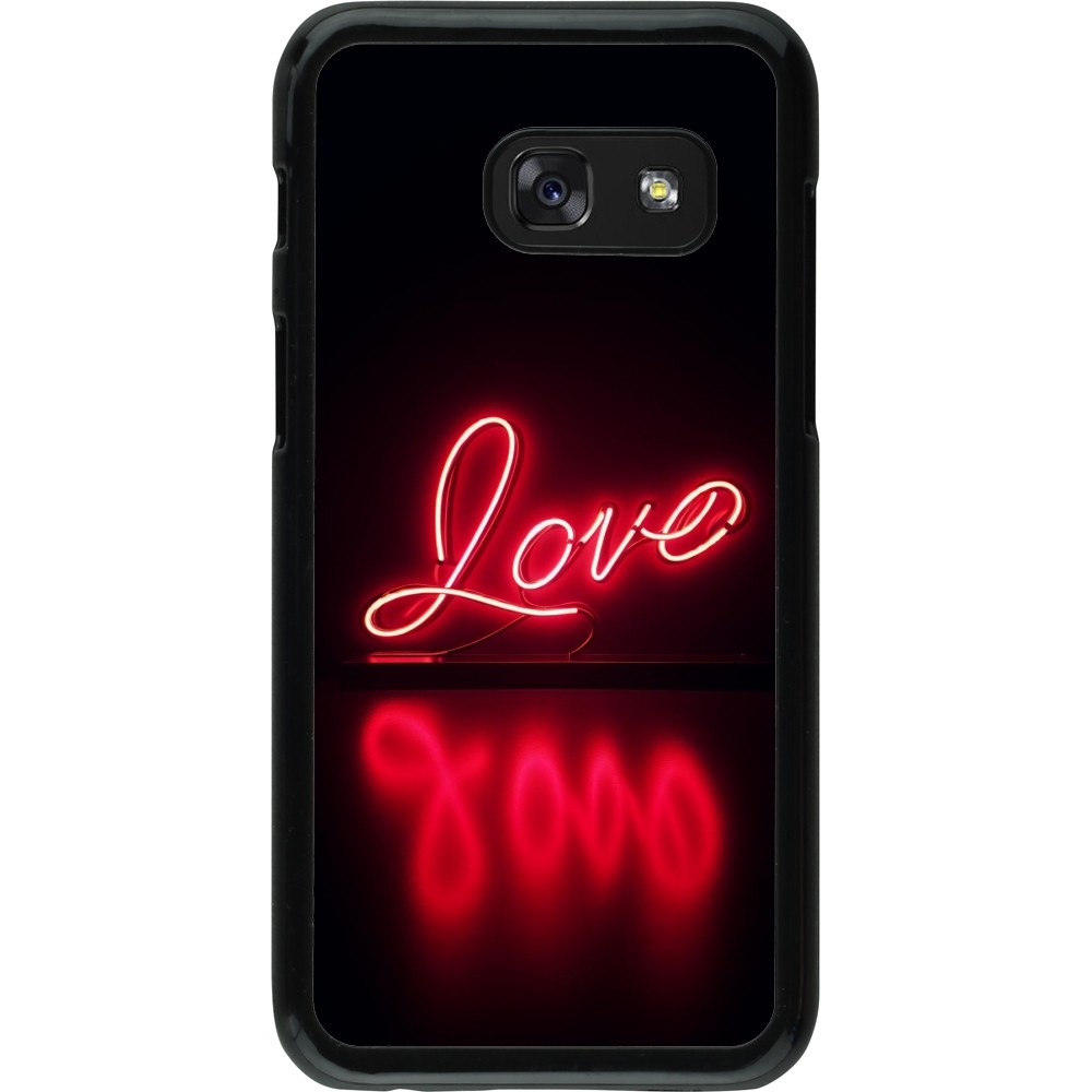 Samsung Galaxy A3 (2017) Case Hülle - Valentine 2025 Neon Liebe