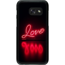 Samsung Galaxy A3 (2017) Case Hülle - Valentine 2025 Neon Liebe