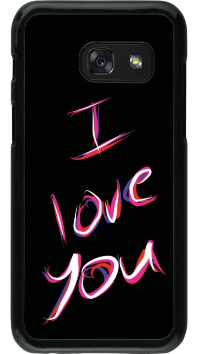 Coque Samsung Galaxy A3 (2017) - Valentine 2023 colorful I love you