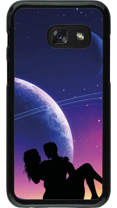 Coque Samsung Galaxy A3 (2017) - Valentine 2023 couple love to the moon