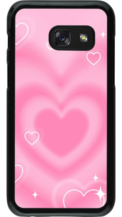 Coque Samsung Galaxy A3 (2017) - Valentine 2023 degraded pink hearts
