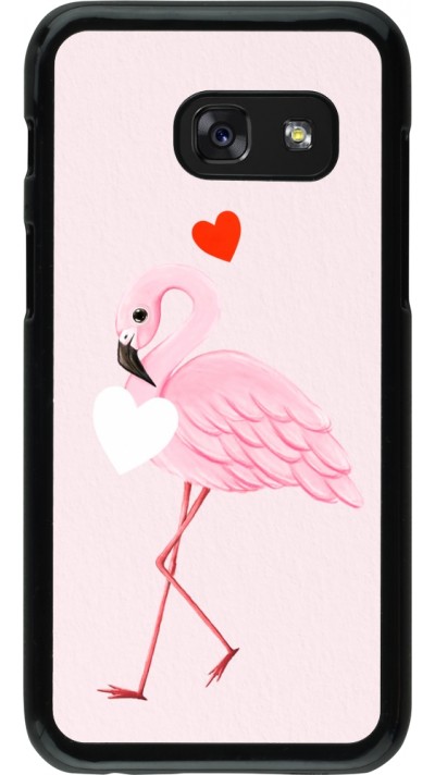 Coque Samsung Galaxy A3 (2017) - Valentine 2023 flamingo hearts