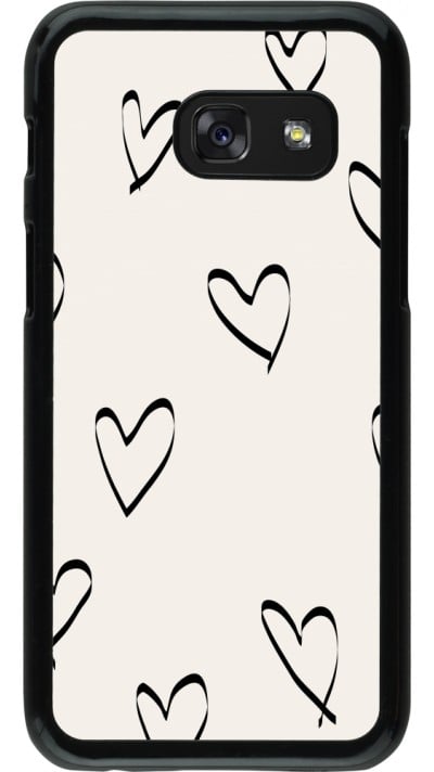 Coque Samsung Galaxy A3 (2017) - Valentine 2023 minimalist hearts