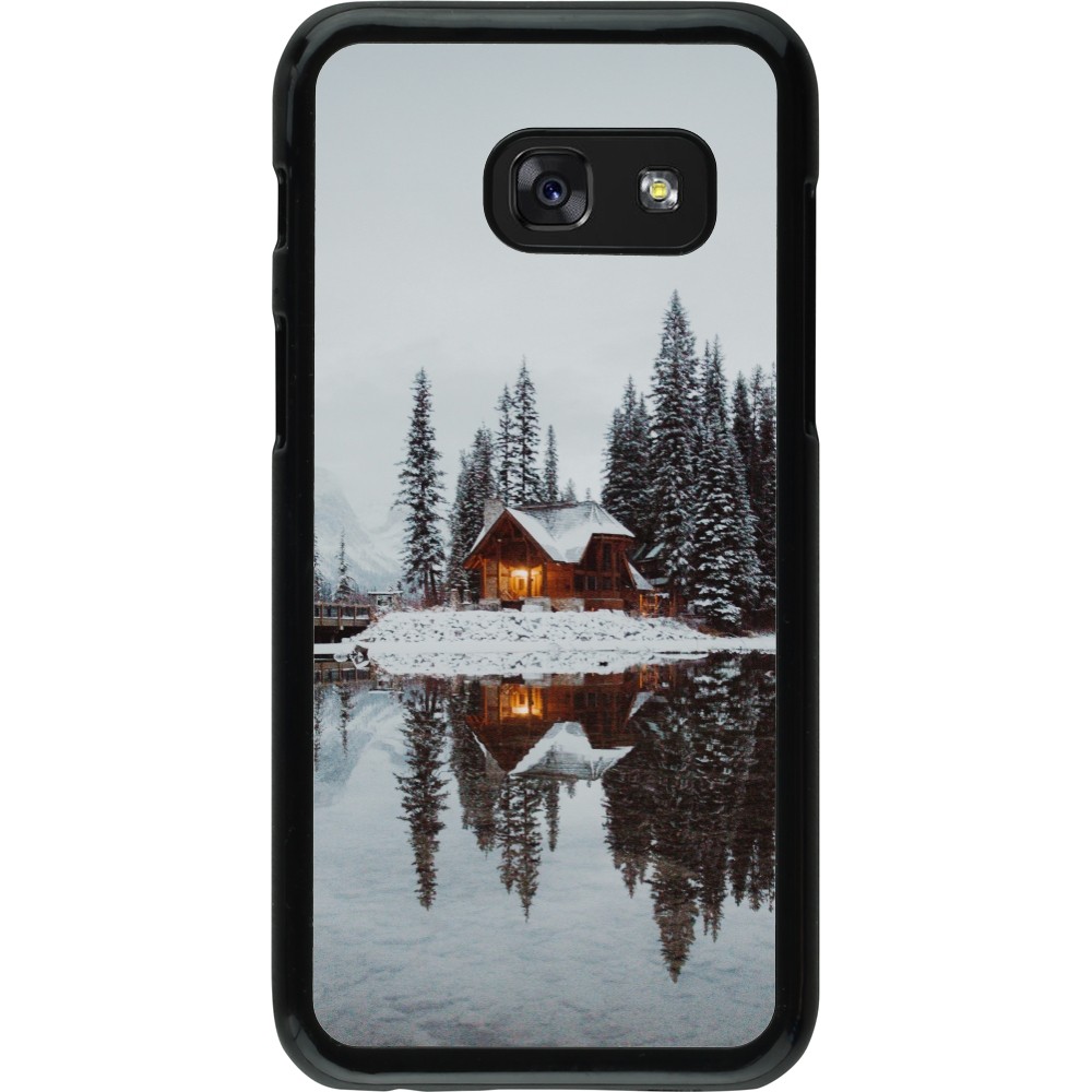 Coque Samsung Galaxy A3 (2017) - Winter 25 Winter house forest afternoon