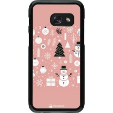 Samsung Galaxy A3 (2017) Case Hülle - Weihnachten 2024 Rose Schneemann Weihnachten