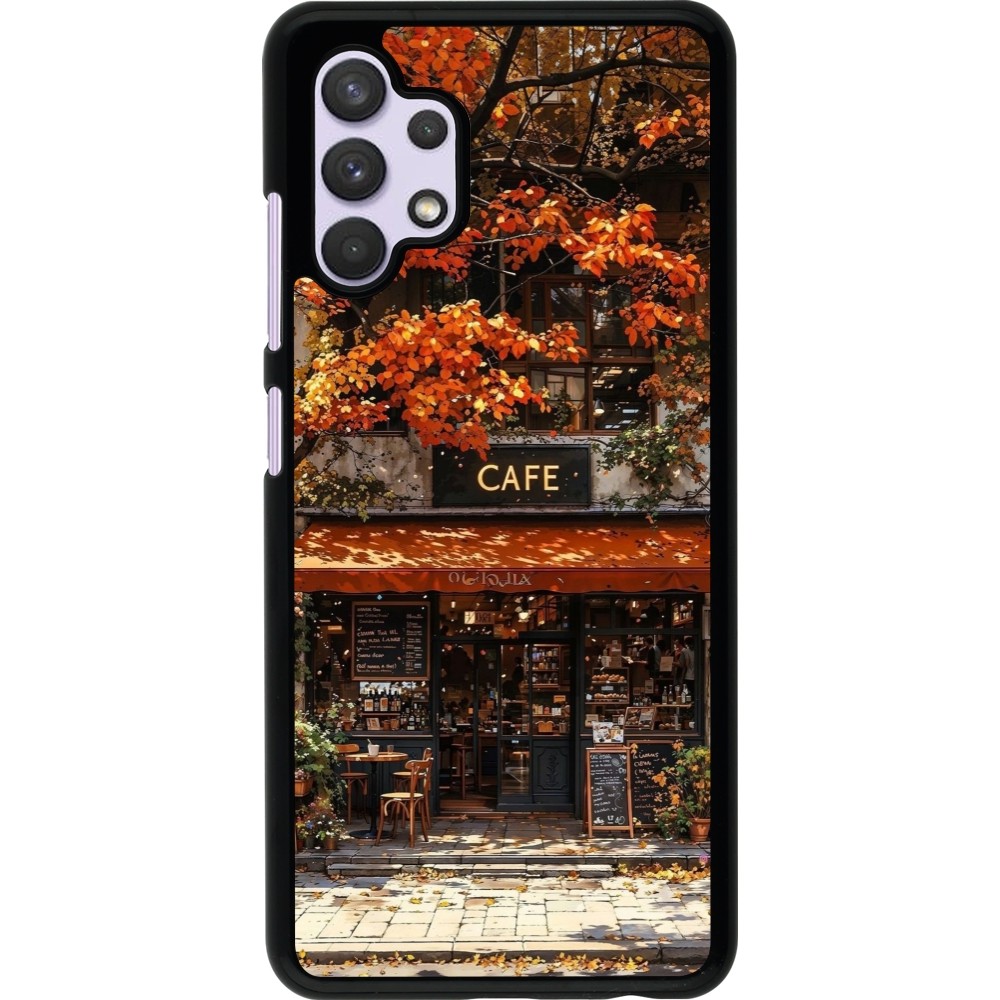 Samsung Galaxy A32 Case Hülle - Autumn 25 Coffee shop